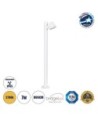GloboStar® GARDENIA 60506 Φωτιστικό Κήπου - Κολωνάκι Αρχιτεκτονικού Φωτισμού Εξωτερικού Χώρου LED 7W 700lm 60° AC220-240V Αδιάβροχο IP65 - Σώμα Αλουμινίου & Tempered Glass - Μ12 x Π18 x Υ90cm - Θερμό Λευκό 2700K - Λευκό - Bridgelux Chip - 5 Years Warranty